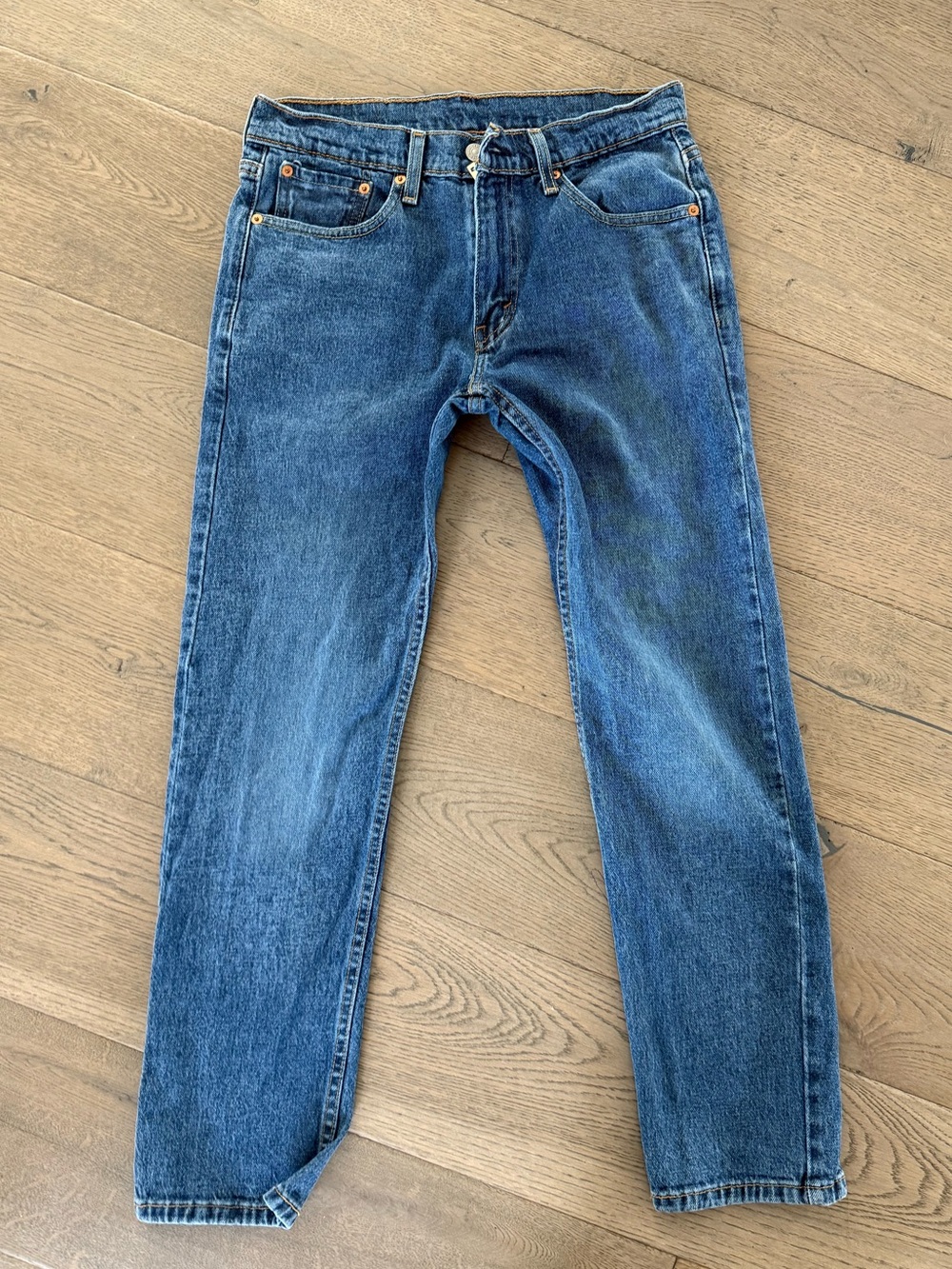 Levi's Straight Fit Denim Jeans in Blue